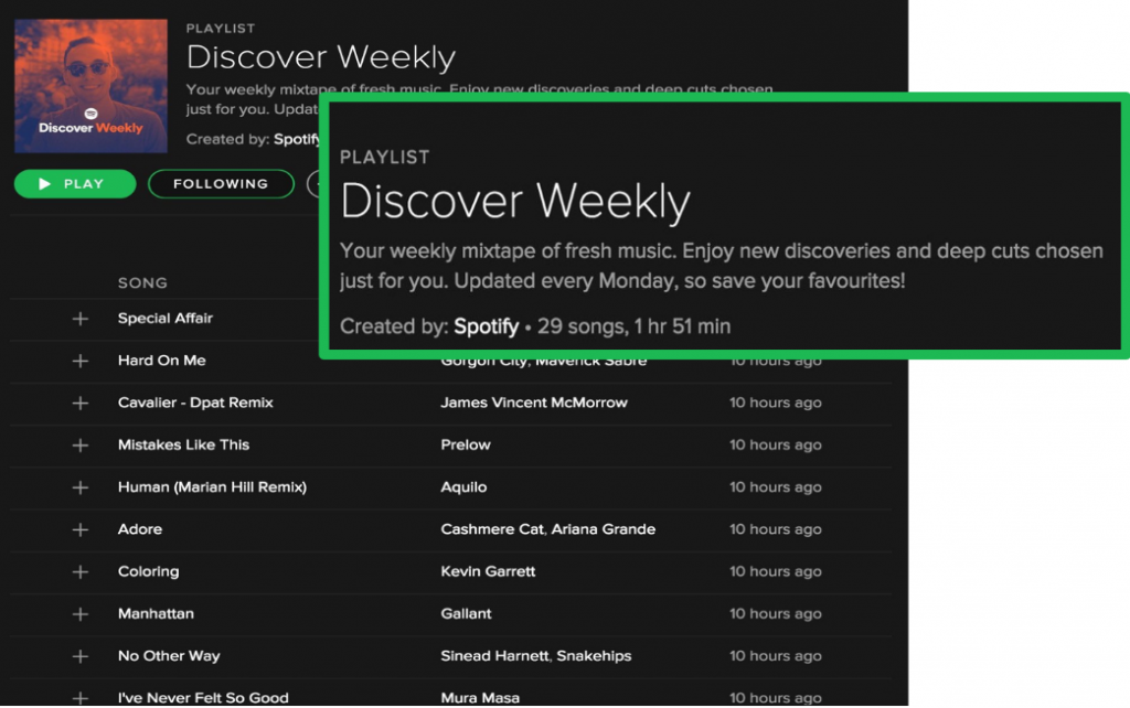  discover weekly פרסונליזציה בשיווק דיגיטלי