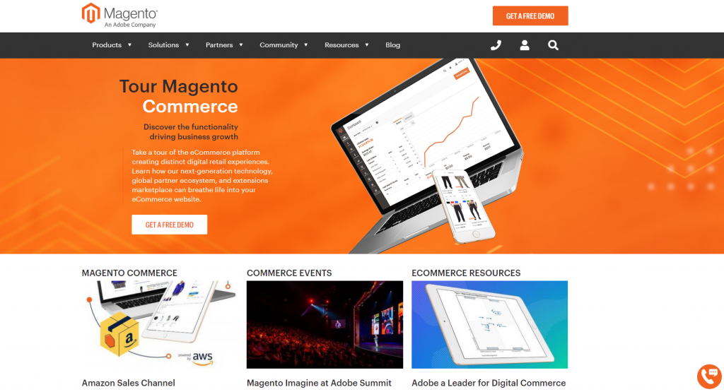 magento build ecommerce wesbite