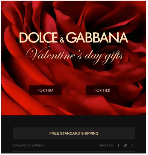 Campagne Saint Valentin Dolce & Gabbana