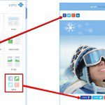 הוספת כפתור שיתוף לדיוור