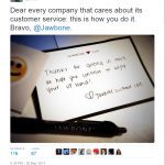 פתק תודה במשלוח