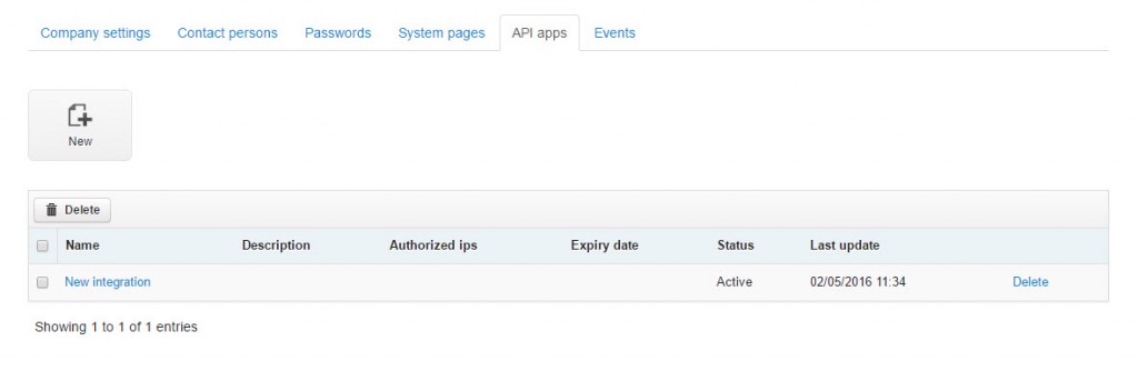 new integration