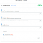 הגדרת שליחת הודעת סמס באמצעות זאפייר-אקטיב טרייל