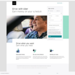 Uber landing page