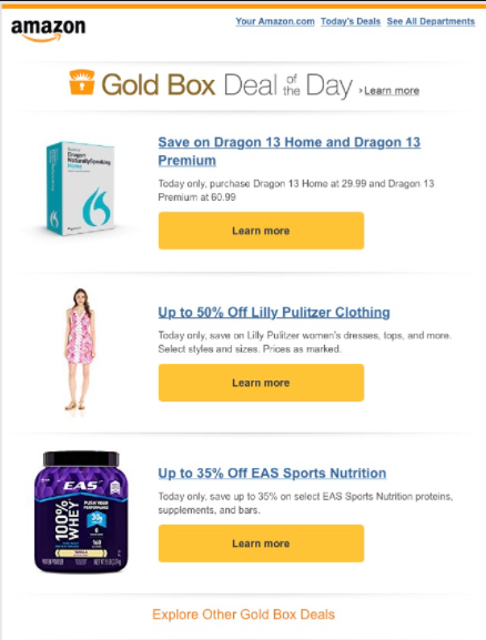 amazon personalized email 