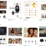 הצצה לחלק מתבניות העיצוב שמציעה שופיפיי לבעלי חנויות וירטואליות